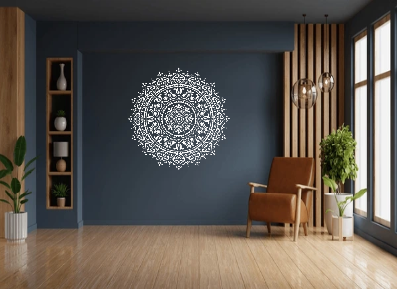 Stencil mandala round template 99 - Laser Studio