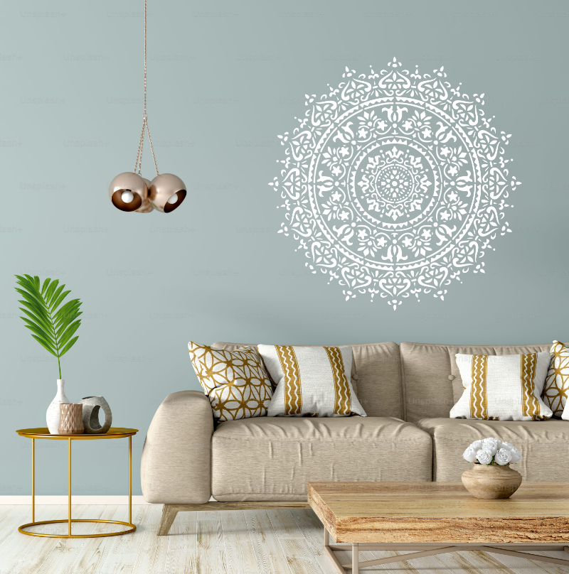 Stencil mandala round template 99 - Laser Studio