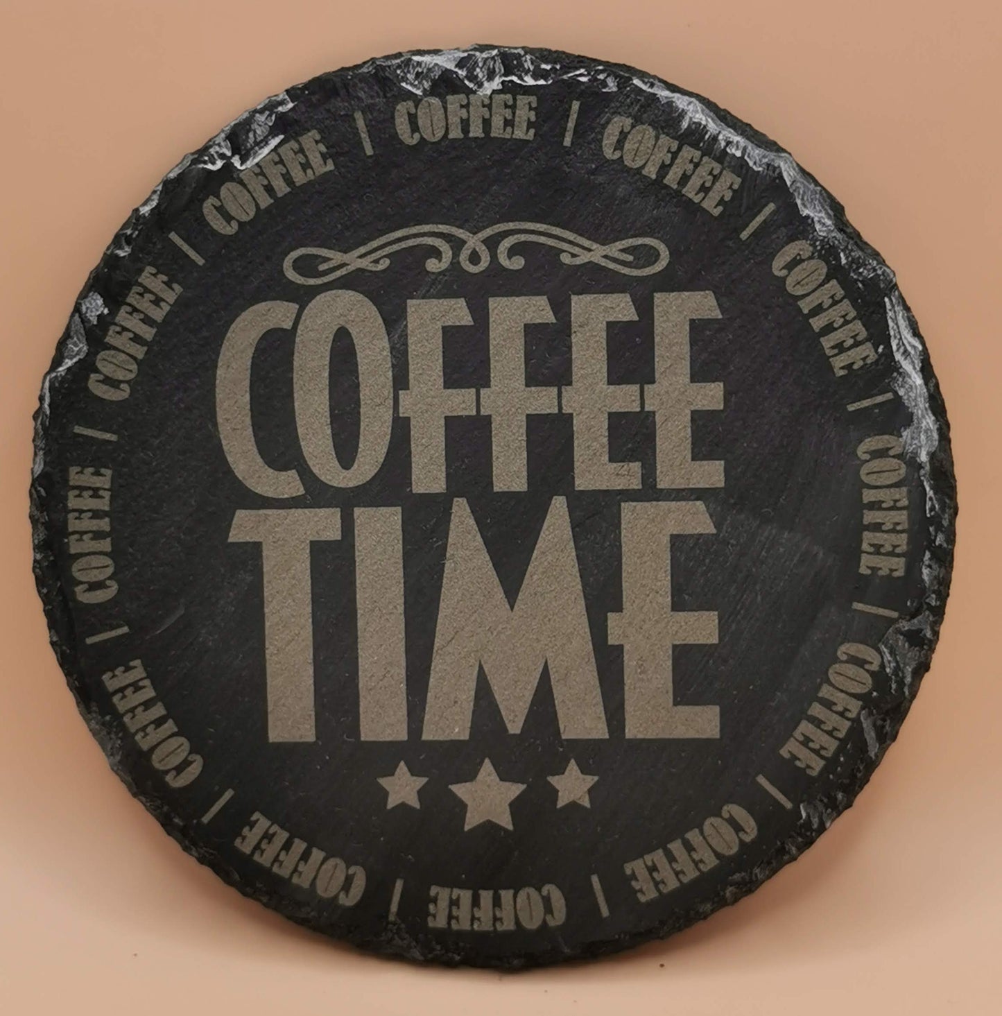 Slate Coaster Round - Laser Studio