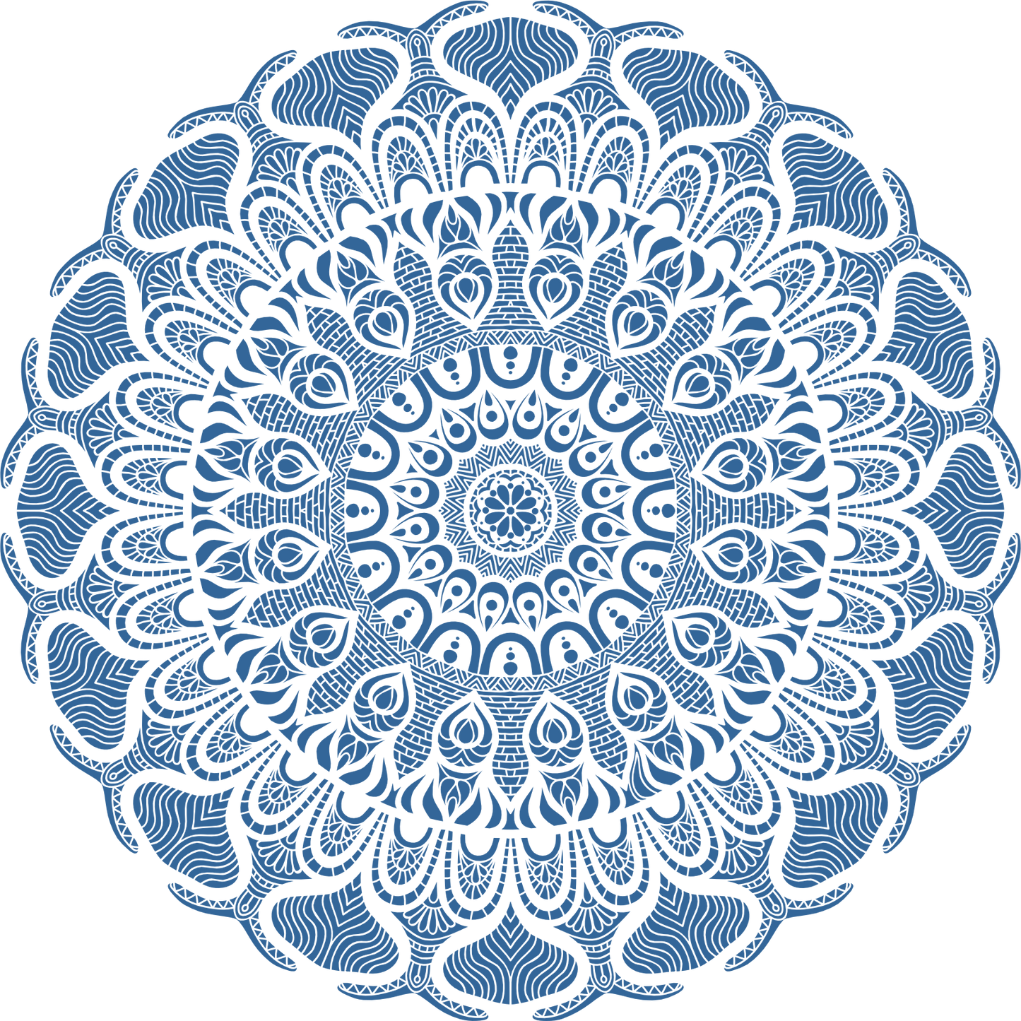 Mandala Mirage Stencil Template DYE - Laser Studio