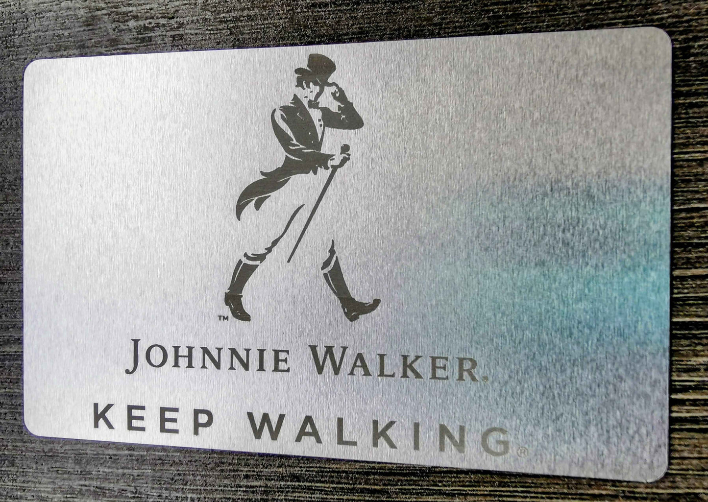 Silver Aluminium business card - Laser Studio