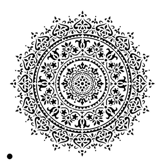 Stencil mandala round template 99 - Laser Studio
