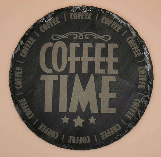 Slate Coaster Round - Laser Studio