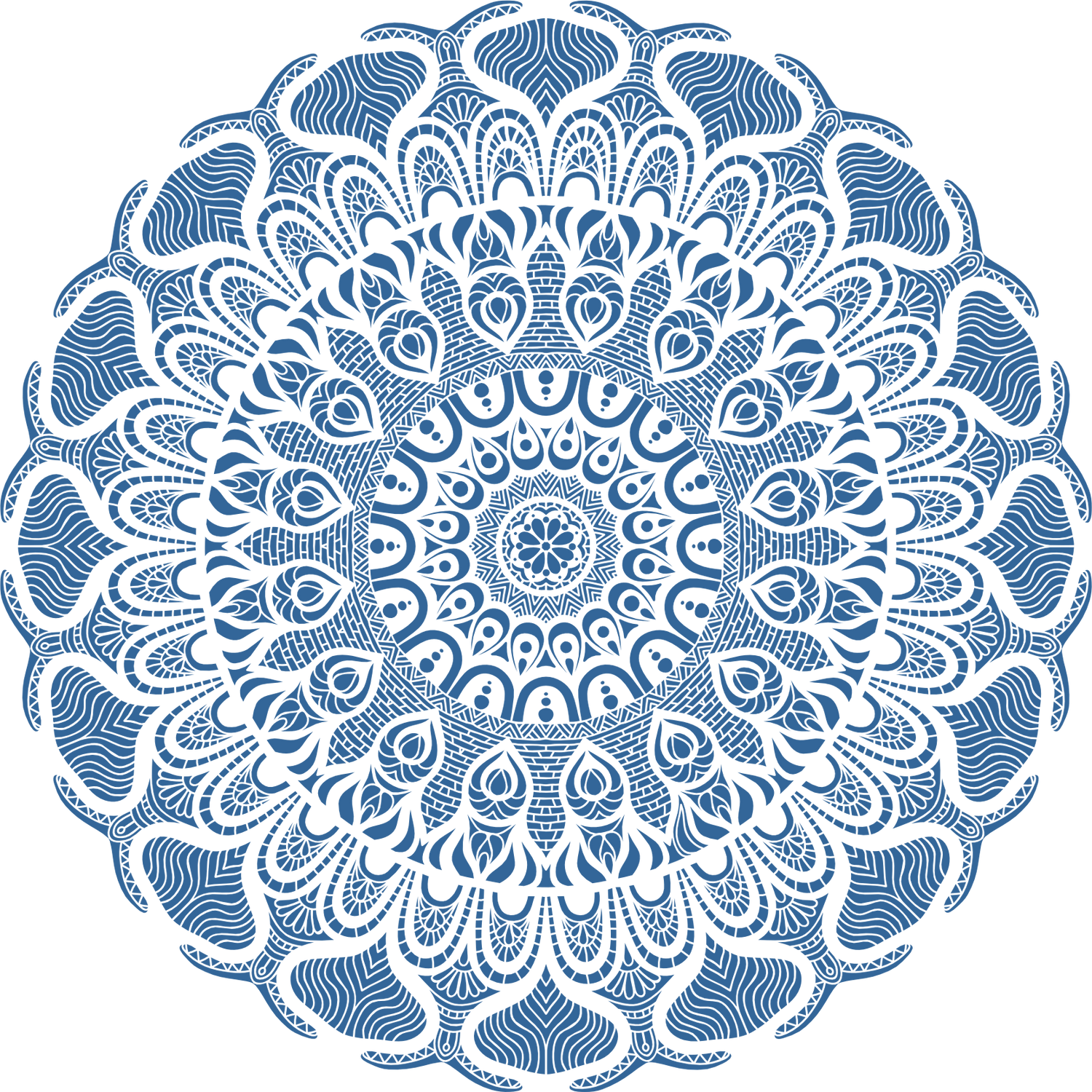 Mandala Mirage Stencil Template DYE - Laser Studio