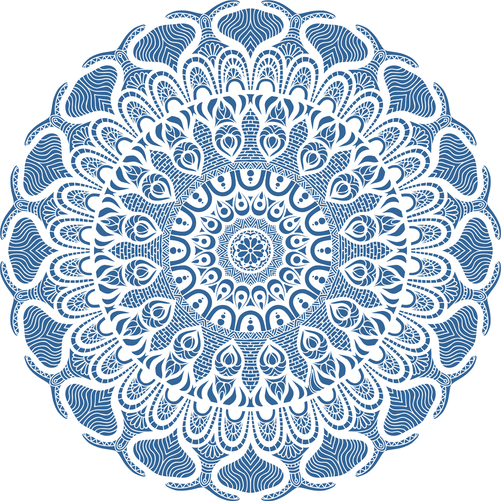 Mandala Mirage Stencil Template DYE - Laser Studio